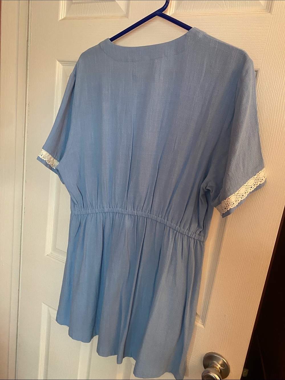 Fashion brand company, blue dress, soft linen size, extra large - Picture 3 of 3